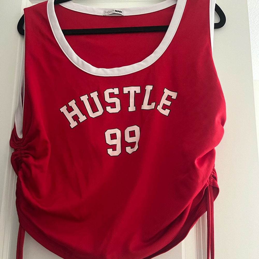 Side tie tank top